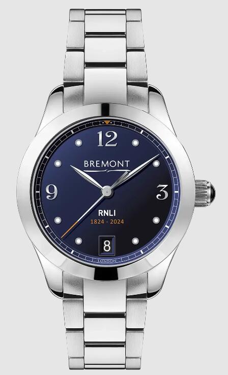 Best Bremont SOLO-34 RNLI Blue Dial steel Strap Replica Watch